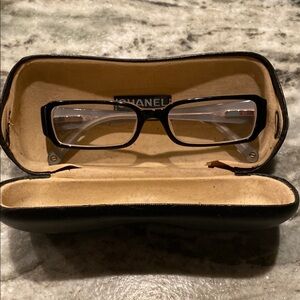 Chanel Black Eyeglasses with Case